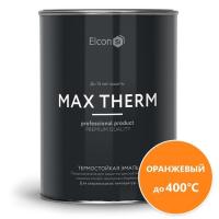 Эмаль термостойкая Elcon Max Therm антикоррозийная до 400 С оранжевый 0,8 кг