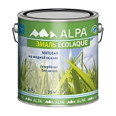 Эмаль универсальная Alpa Ecolaque матовый 2,5 л