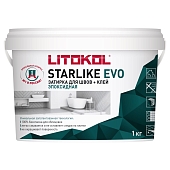 Затирка эпоксидная Litokol Starlike Evo S.140 Nero Grafite 1 кг