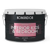 Краска интерьерная Komandor Interior Kids&Bedroom матовый база A 9 л