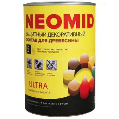 Деревозащитное средство НЕОМИД Bio Color ULTRA 0,9л Бесцветный