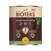 Деревозащитное средство Bioteks 2в1 сосна 0,8 л